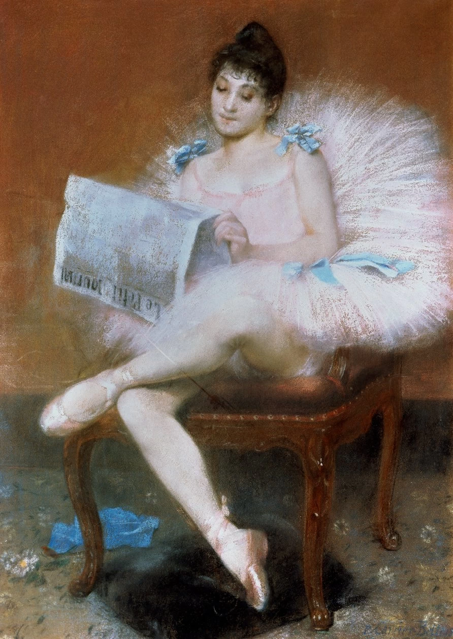 Ballerina seduta, 1890